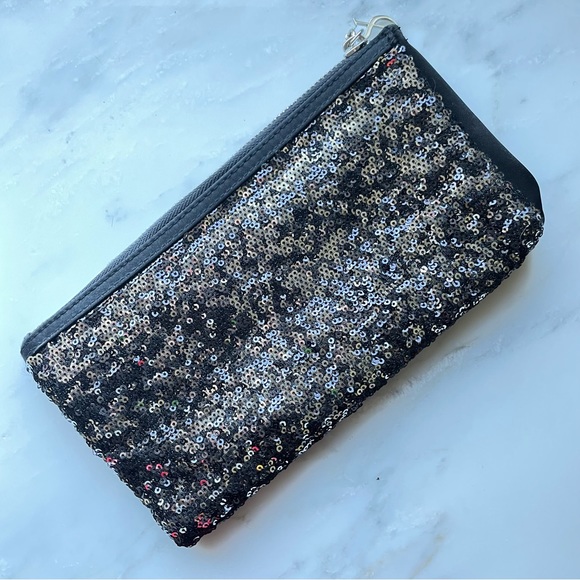 Victoria’s Secret black sequin clutch - Picture 2 of 2